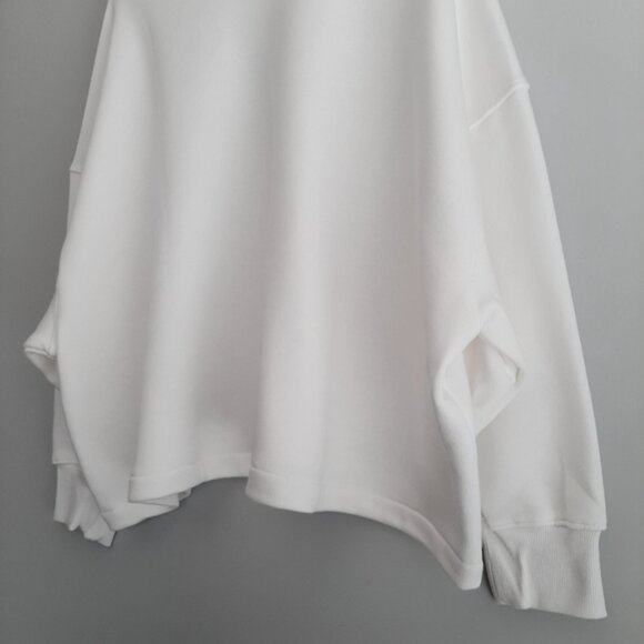 WHITNEY HOUSTON Boxy Relaxed Fit Crewneck Comfy Sweatshirt Top White Sz 3X - Picture 12 of 16